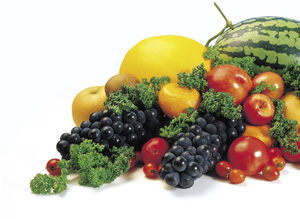 Mixed fruits and vegetables