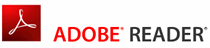 Adobe Reader logo and text