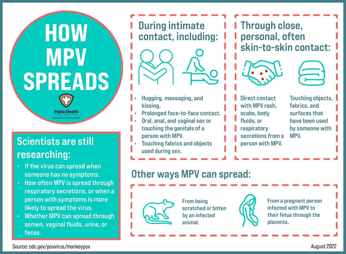 How Monkeypox Spreads Infographic