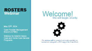 Thumbnail of YouTube video slide: Quarter Two All Provider Webinar 