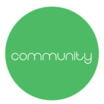 Green circle with "Community" text inside