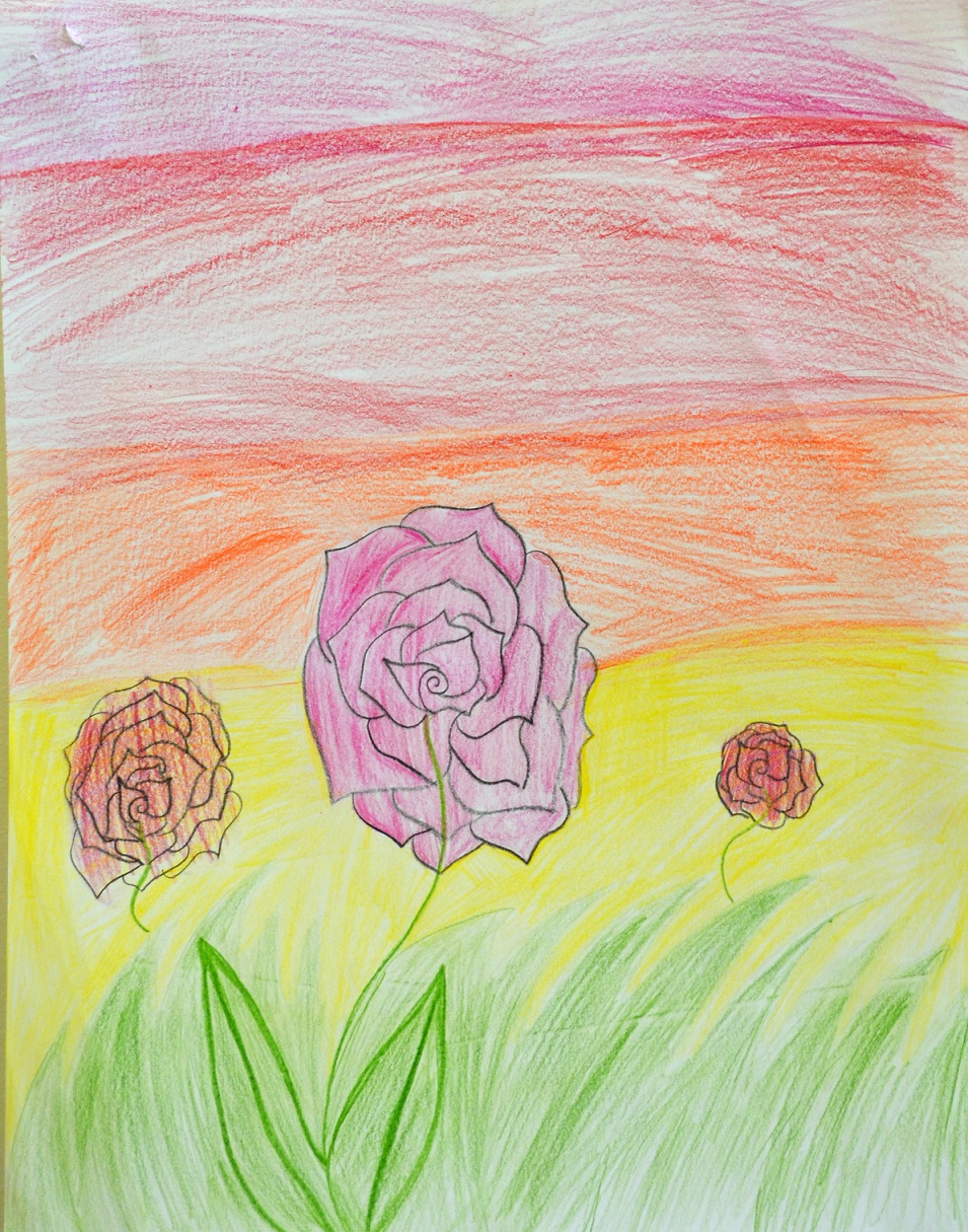 DSC_0052 Kid Drawing of roses