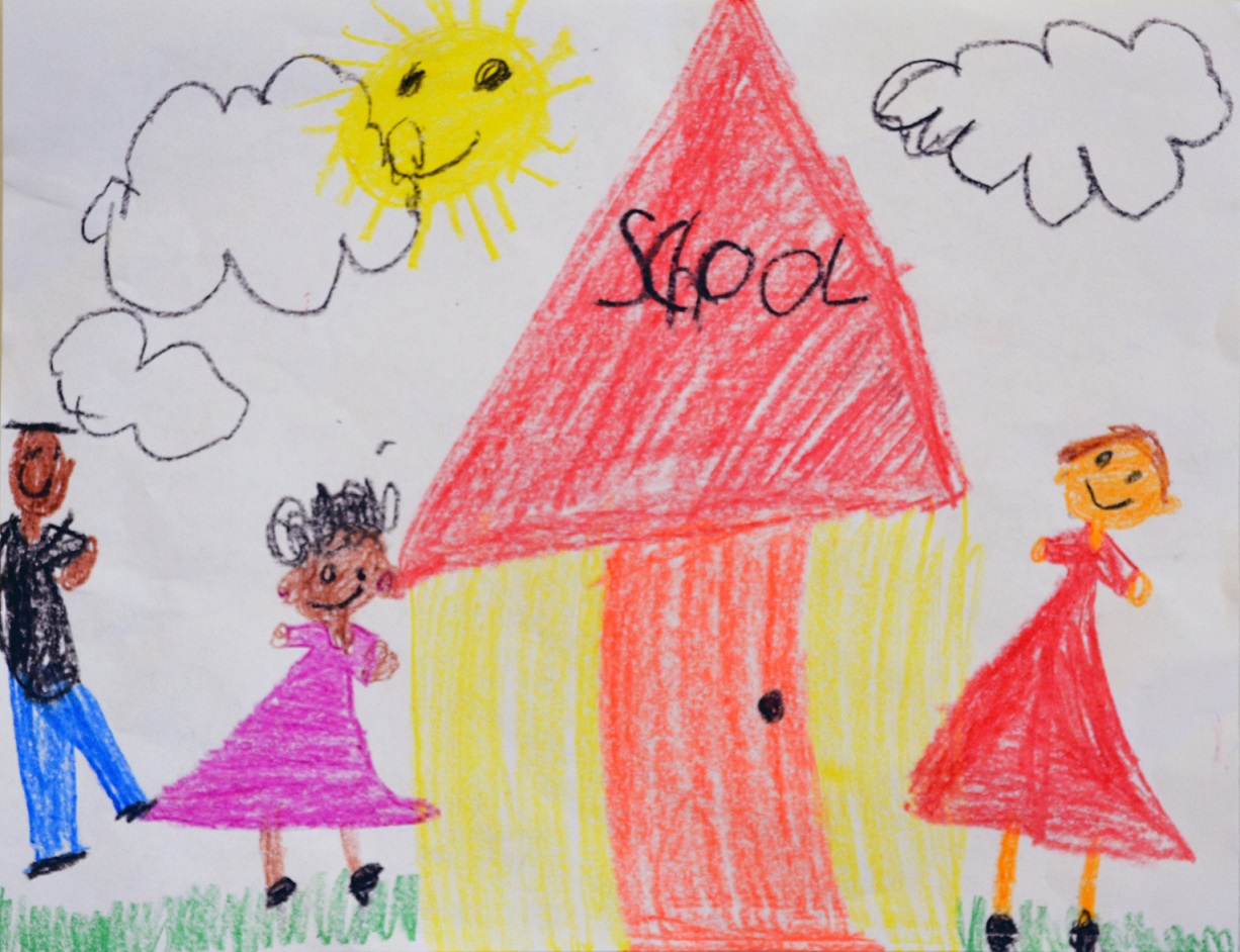 DSC_0062 Kid Drawing of school