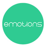 Green circle with "emotions" text inside