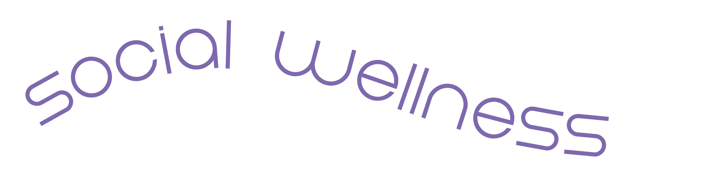 Social Wellness text banner