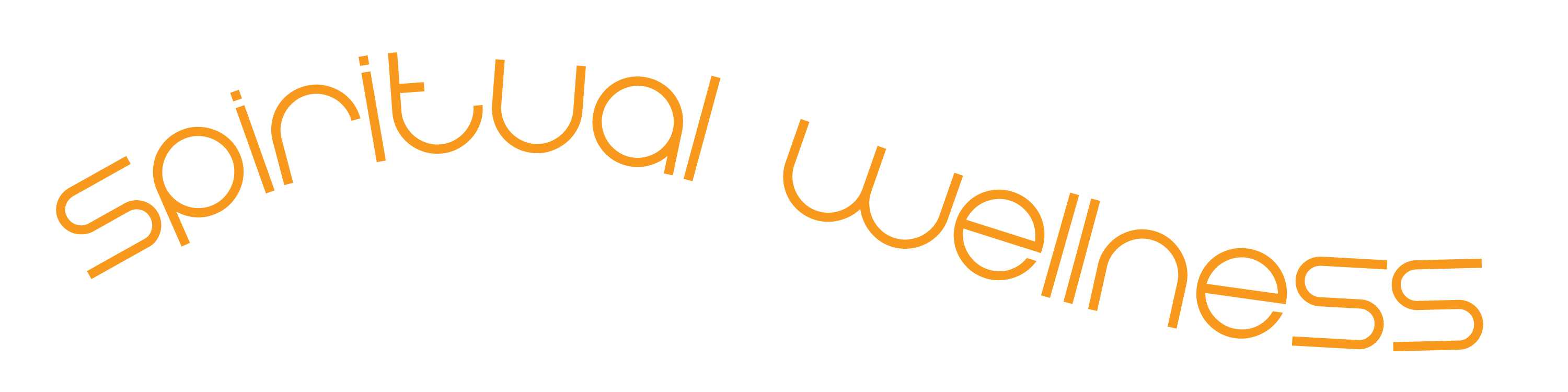 text banner that says spiritual wellness